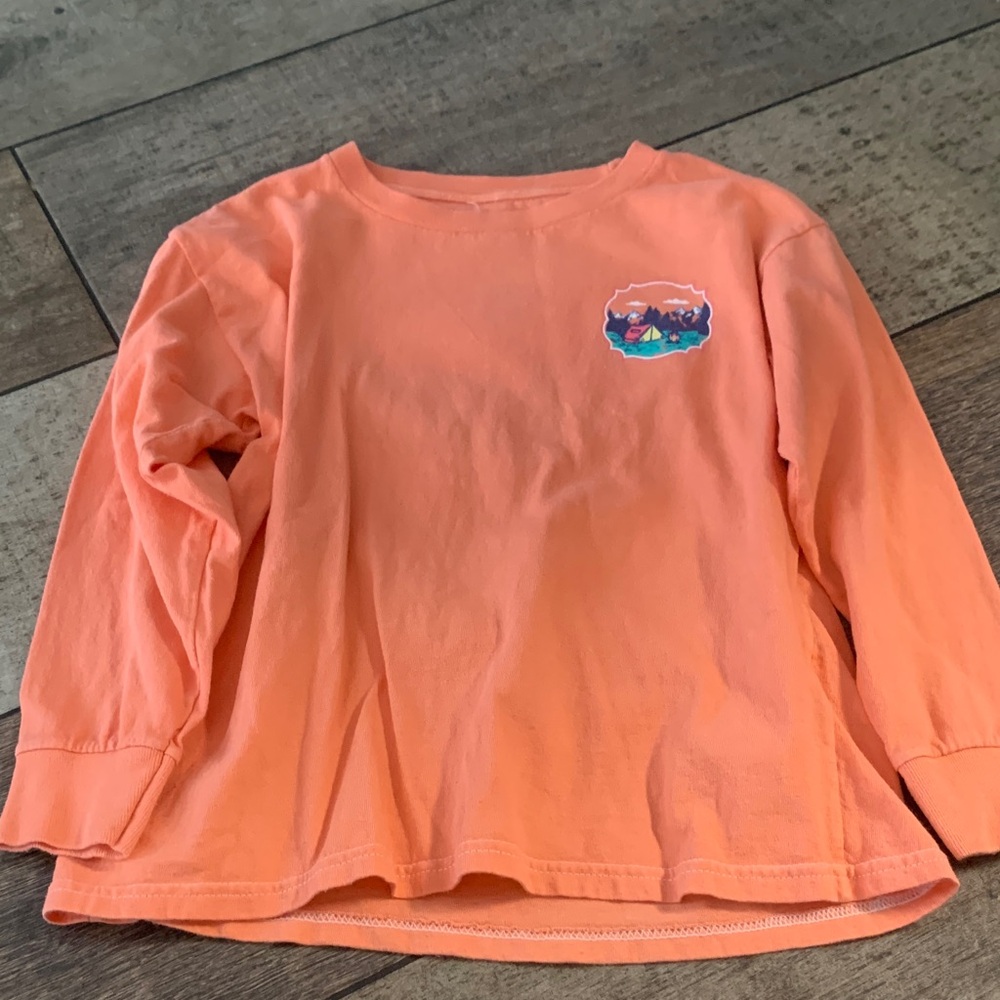 Orange Kids Shirt with Graphic
